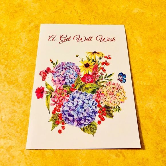 A Get Well Wish Greetings Card - Picture 1 of 4